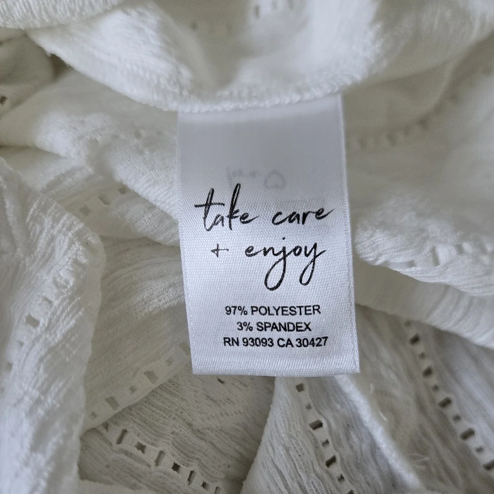 NIC+ZOE Cream Ribbed 3/4 Sleeve Tunic - Picture 6 of 7